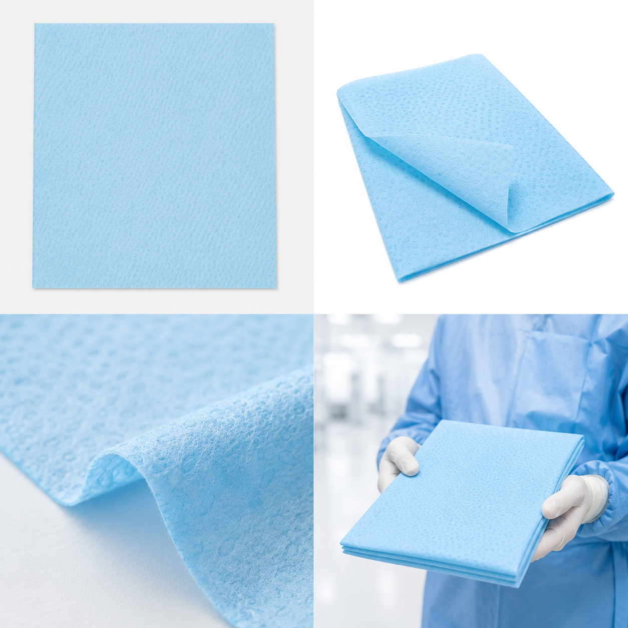 SUBMED Steril Non-Steril Cerrahi Düz Örtü (2-Katlı Pe/Viskon - 50 gsm) 2