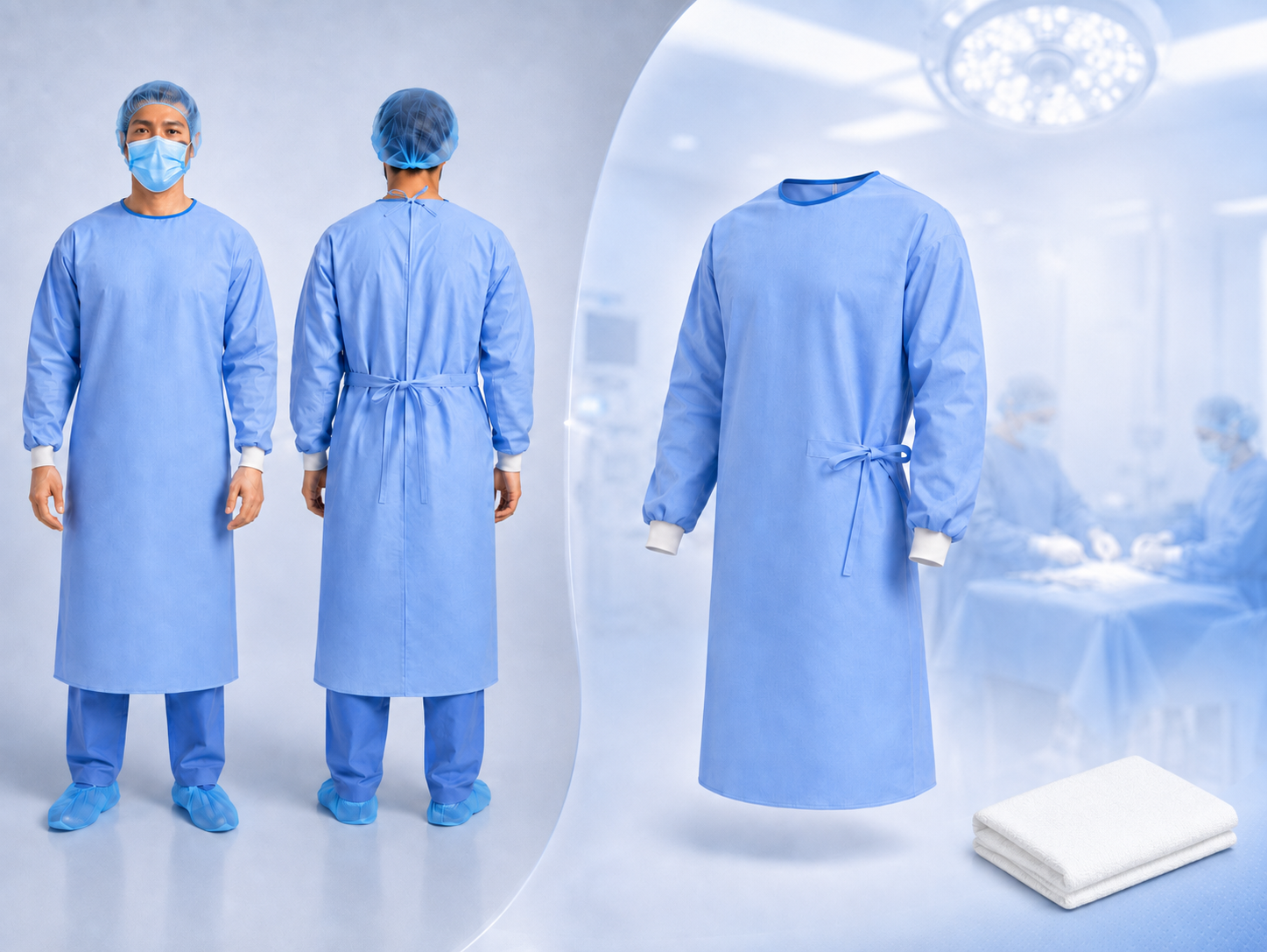SUBMED Standard Surgical Gown 1 Towel