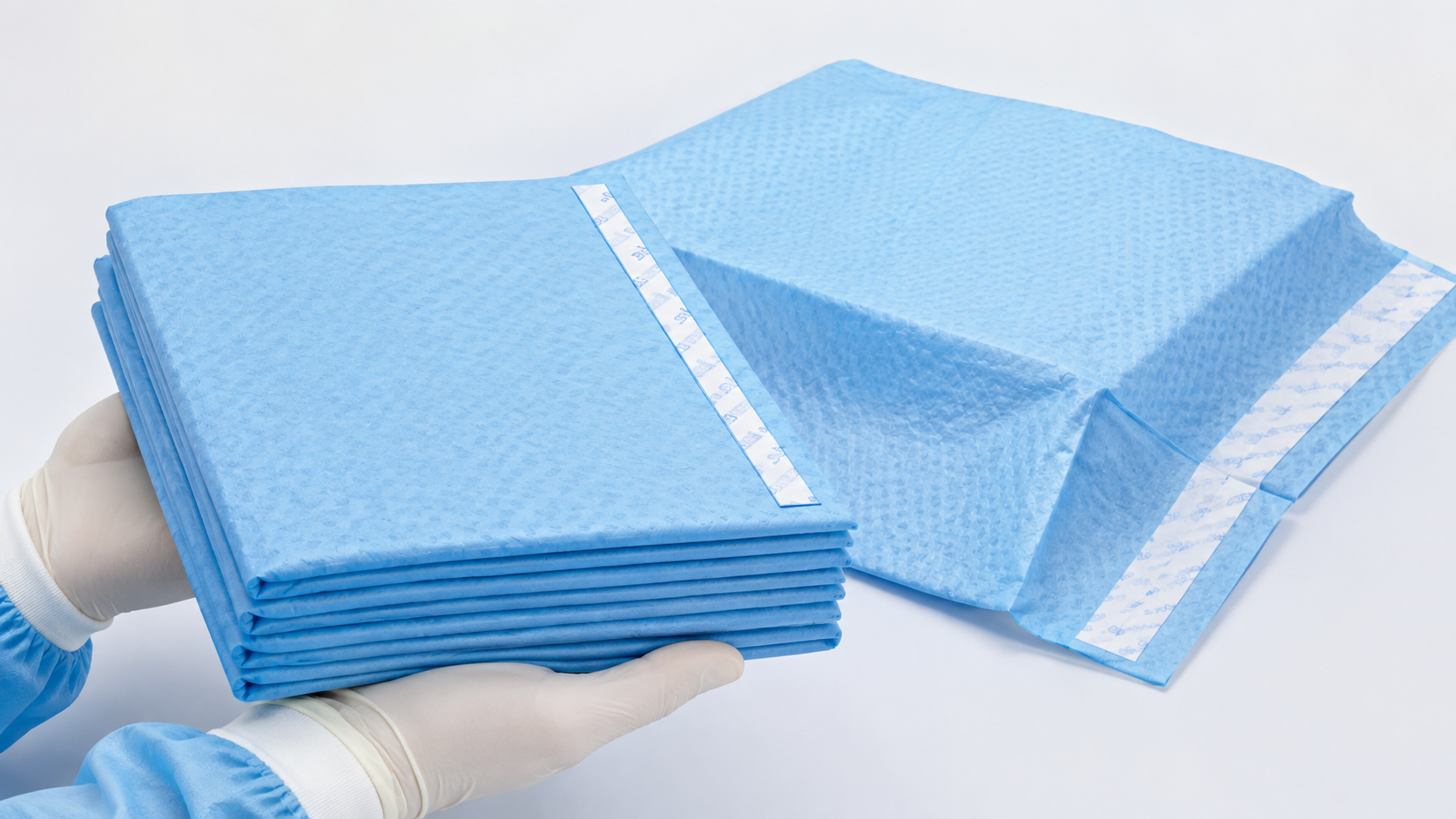 SUBMED Steril/Non-Steril Yan Bantlı Örtü (3-Katlı Pp/Pe/Pp - 75 gsm) 2