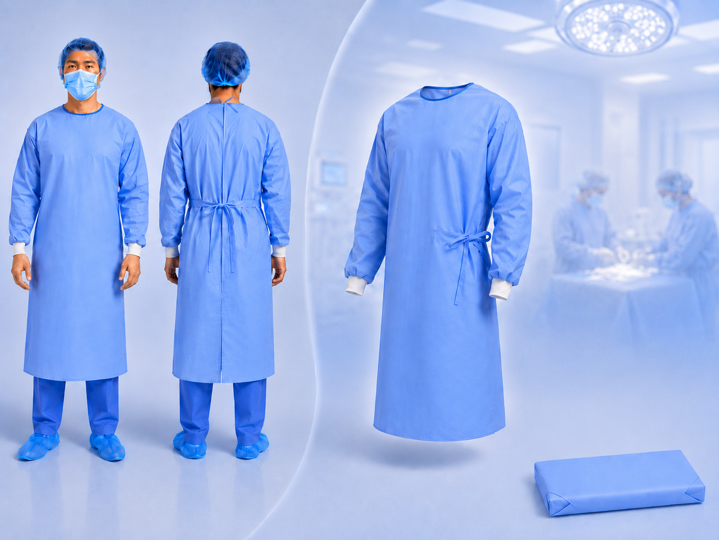 SUBMED Standard Surgical Gown Wrapped